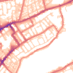 Daytime road noise heatmap for NE30 1JW