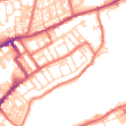 Daytime road noise heatmap for NE30 1JZ