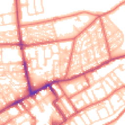 Daytime road noise heatmap for NE30 2AE