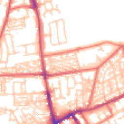 Daytime road noise heatmap for NE30 2BT