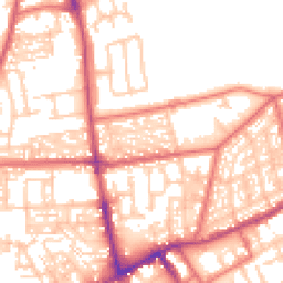 Daytime road noise heatmap for NE30 2DA