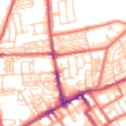 Daytime road noise heatmap for NE30 2DP