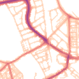 Daytime road noise heatmap for NE30 2LB
