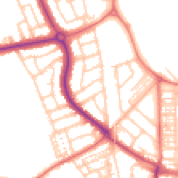 Daytime road noise heatmap for NE30 2LN
