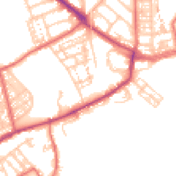 Daytime road noise heatmap for NE30 2RT