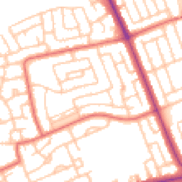Daytime road noise heatmap for NE30 3AH