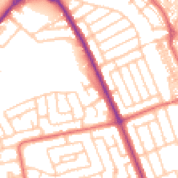Daytime road noise heatmap for NE30 3LN