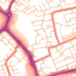 Daytime road noise heatmap for NE30 3UB