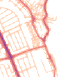 Daytime road noise heatmap for NE30 4AN