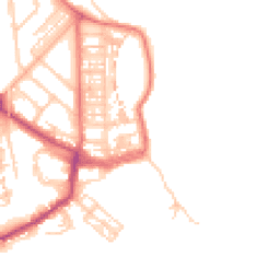 Daytime road noise heatmap for NE30 4EB