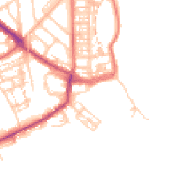 Daytime road noise heatmap for NE30 4HP