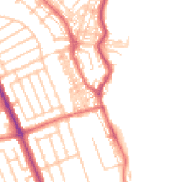 Daytime road noise heatmap for NE30 4PL