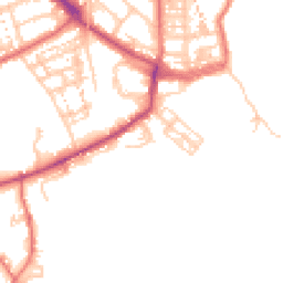 Daytime road noise heatmap for NE30 4PR