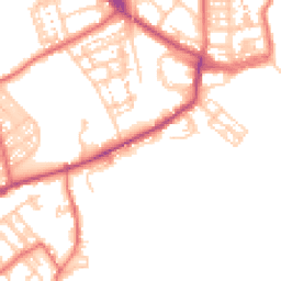 Daytime road noise heatmap for NE30 4PS