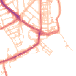 Daytime road noise heatmap for NE30 4RA