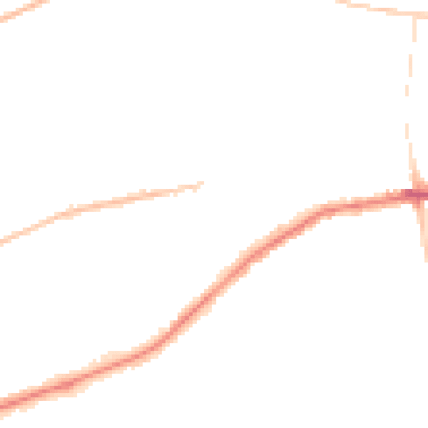 Night-time road noise heatmap for NE31 1HY