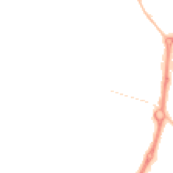 Night-time road noise heatmap for NE33 1BE