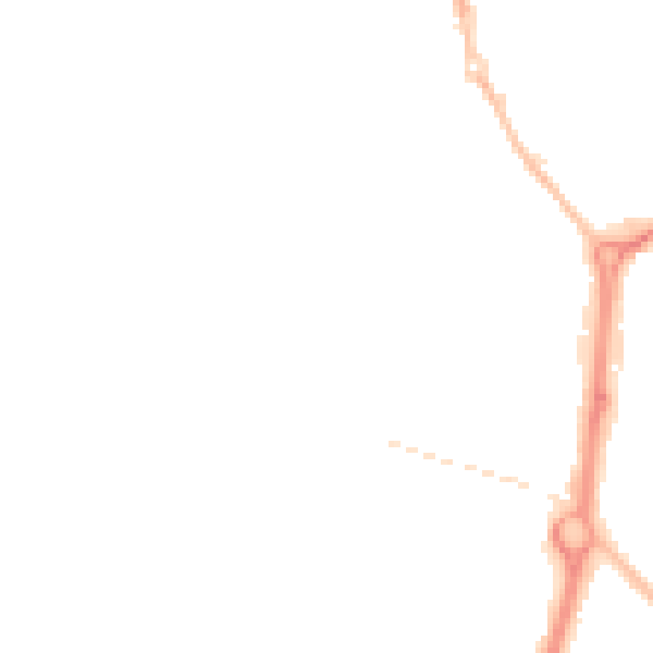 Night-time road noise heatmap for NE33 1BJ