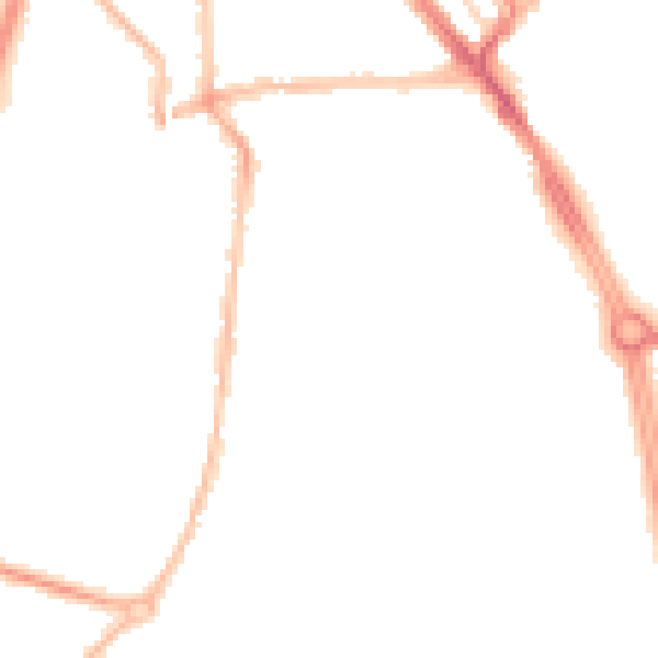 Night-time road noise heatmap for NE33 4TY
