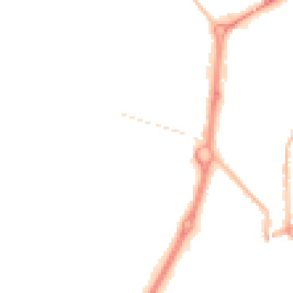 Night-time road noise heatmap for NE33 5EQ