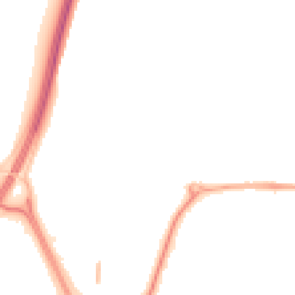 Night-time road noise heatmap for NE37 1AD