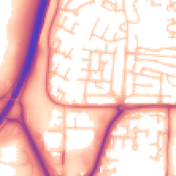 Daytime road noise heatmap for NE37 1AH