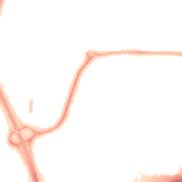 Night-time road noise heatmap for NE37 1AP