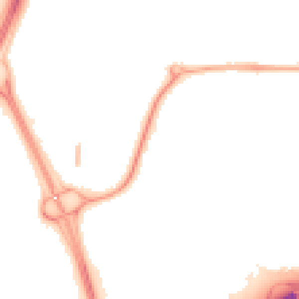Night-time road noise heatmap for NE37 1AR