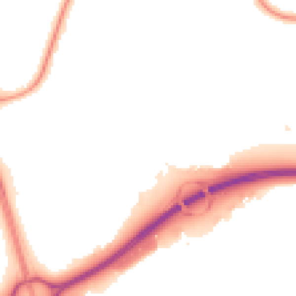 Night-time road noise heatmap for NE37 1BD