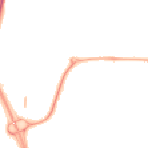 Night-time road noise heatmap for NE37 1BQ