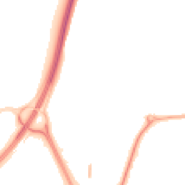 Night-time road noise heatmap for NE37 1DH