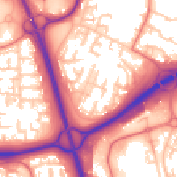 Daytime road noise heatmap for NE37 1RP