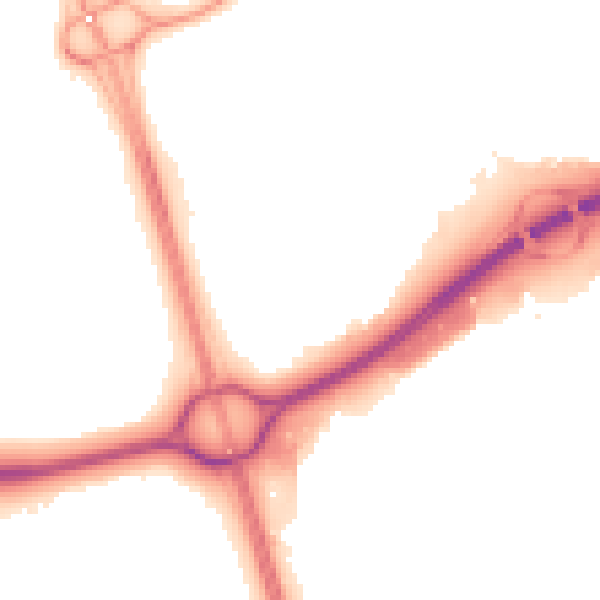 Night-time road noise heatmap for NE37 1RT