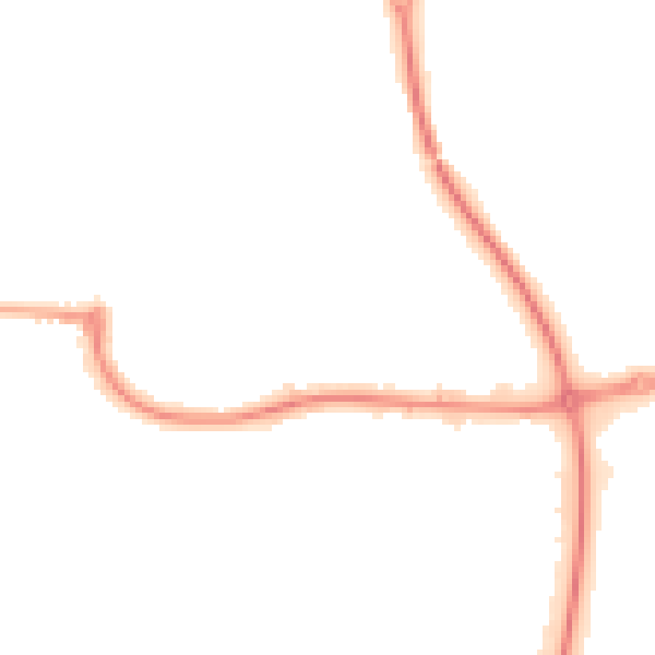 Night-time road noise heatmap for NE37 2BA