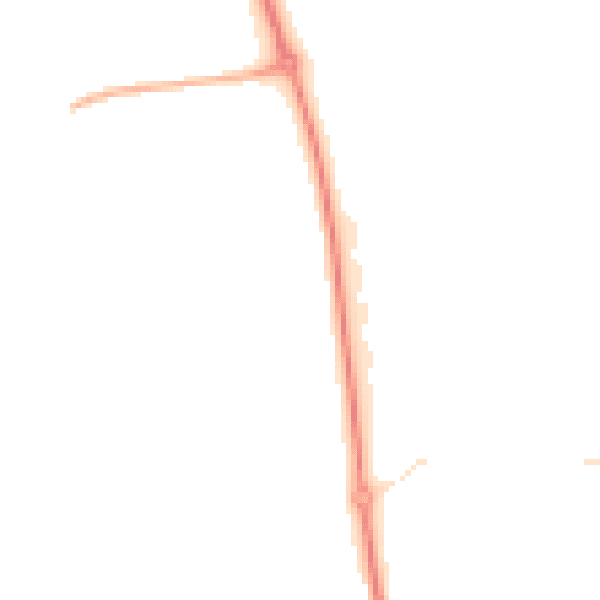 Night-time road noise heatmap for NE37 2NW