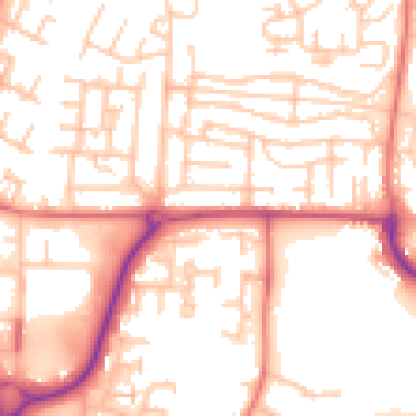 Daytime road noise heatmap for NE37 2TL