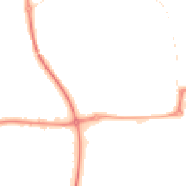 Night-time road noise heatmap for NE37 3AH
