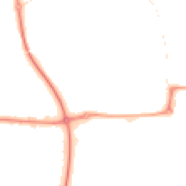 Night-time road noise heatmap for NE37 3AJ