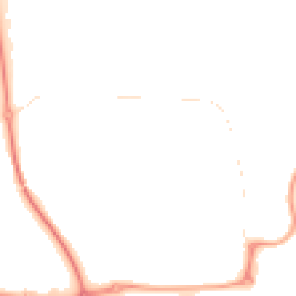 Night-time road noise heatmap for NE37 3BH