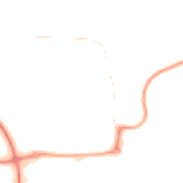 Night-time road noise heatmap for NE37 3BP