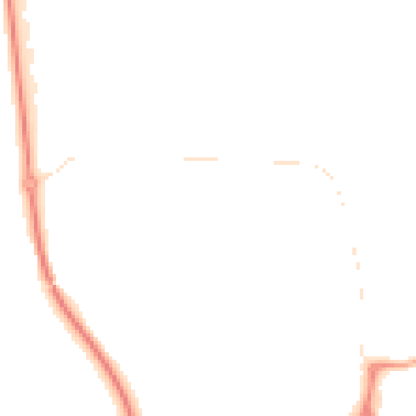 Night-time road noise heatmap for NE37 3DN