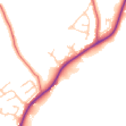 Daytime road noise heatmap for NE39 1AH