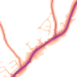 Daytime road noise heatmap for NE39 1AN
