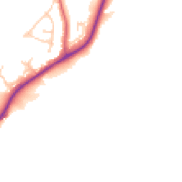Daytime road noise heatmap for NE39 1AR