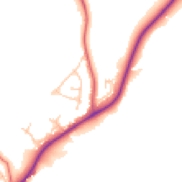 Daytime road noise heatmap for NE39 1AU