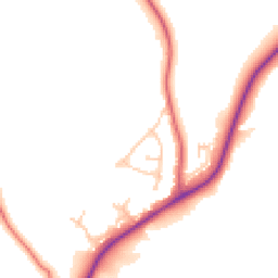Daytime road noise heatmap for NE39 1AZ