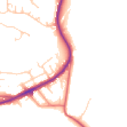 Daytime road noise heatmap for NE39 1BF
