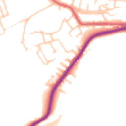 Daytime road noise heatmap for NE39 1DH