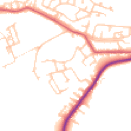 Daytime road noise heatmap for NE39 1DP