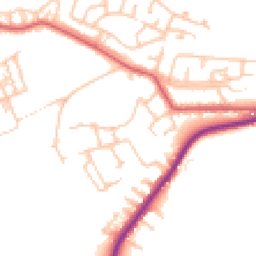 Daytime road noise heatmap for NE39 1DR